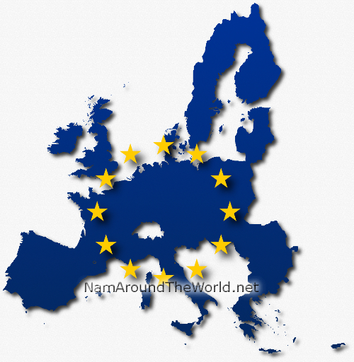 Carte de l'Union Européenne
