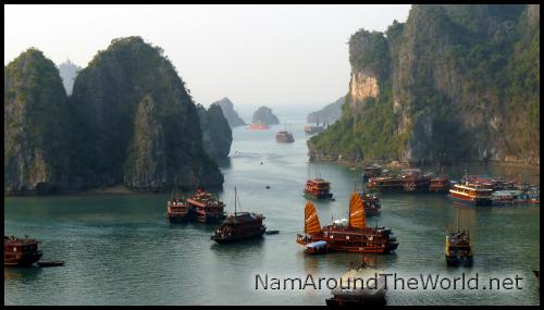 Vue plongeante sur la baie | View overlooking the bay