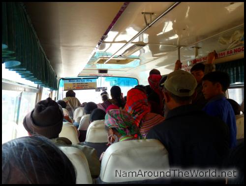Bus local Sa Pa - Lao Cai | Local bus Sa Pa - Lao Cai