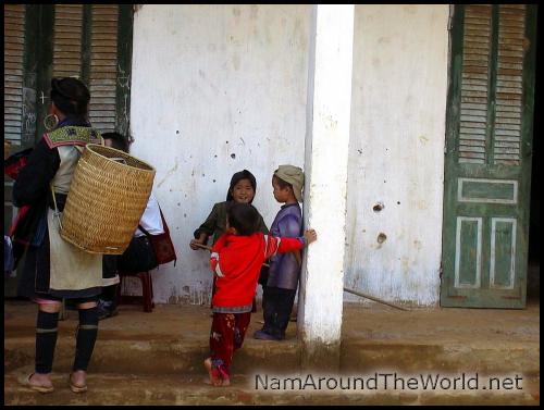 Ecole au milieu des rizières | School in the middle of paddy fields