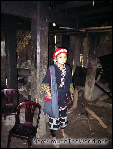 Intérieur d'une maison Dao Rouge | Inside a Red Dao house