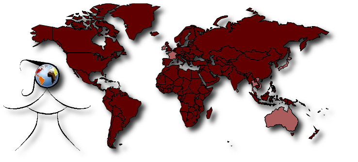 Mappemonde avec liens cliquables, également disponibles ci-dessous | World map with clickable links, also available below