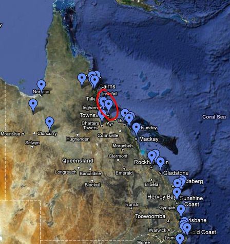 North Coast : Townsville, Paluma Range National Park, Big Crystal Creek, Rollingstone Beach
